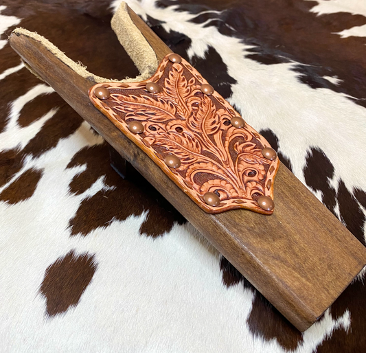 Tooled Leather Boot Jack